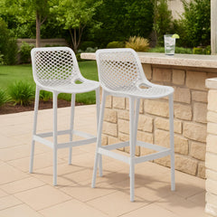 2er Set Barhocker Air - weiß