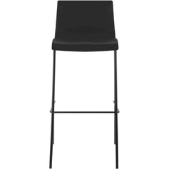 Barhocker Hoover 4-Fuß Gestell schwarz - schwarz