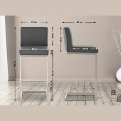 Barhocker Paros - grau - InfinityMarket