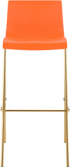 Barhocker Hoover Kunststoff 4-Fu� Gold - orange