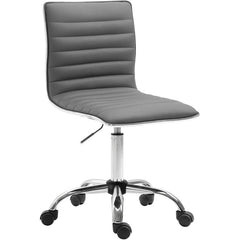 Arbeitshocker Alamosa Kunstleder - grau