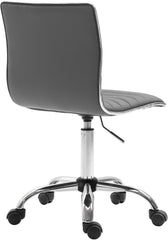 Arbeitshocker Alamosa Kunstleder - grau