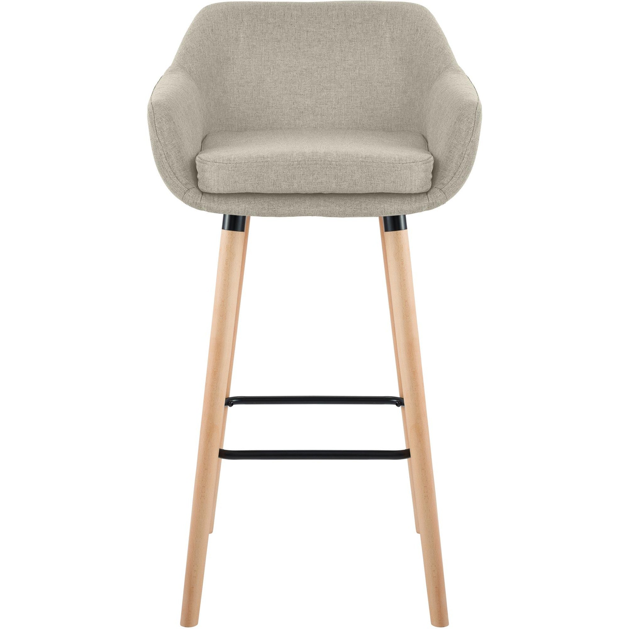 Barhocker Grant Stoff - creme - InfinityMarket