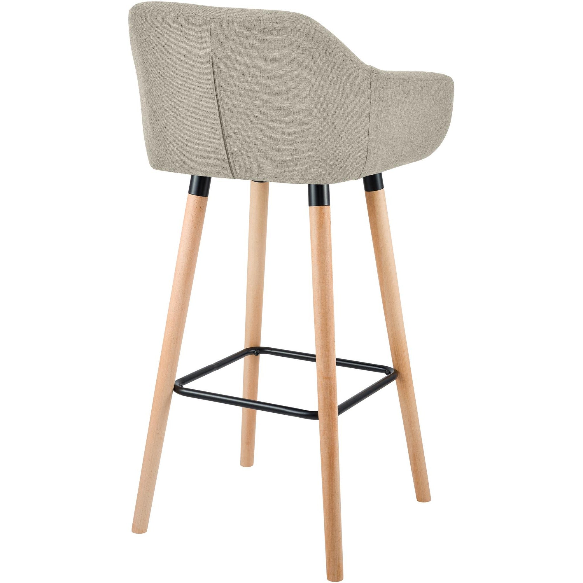Barhocker Grant Stoff - creme - InfinityMarket