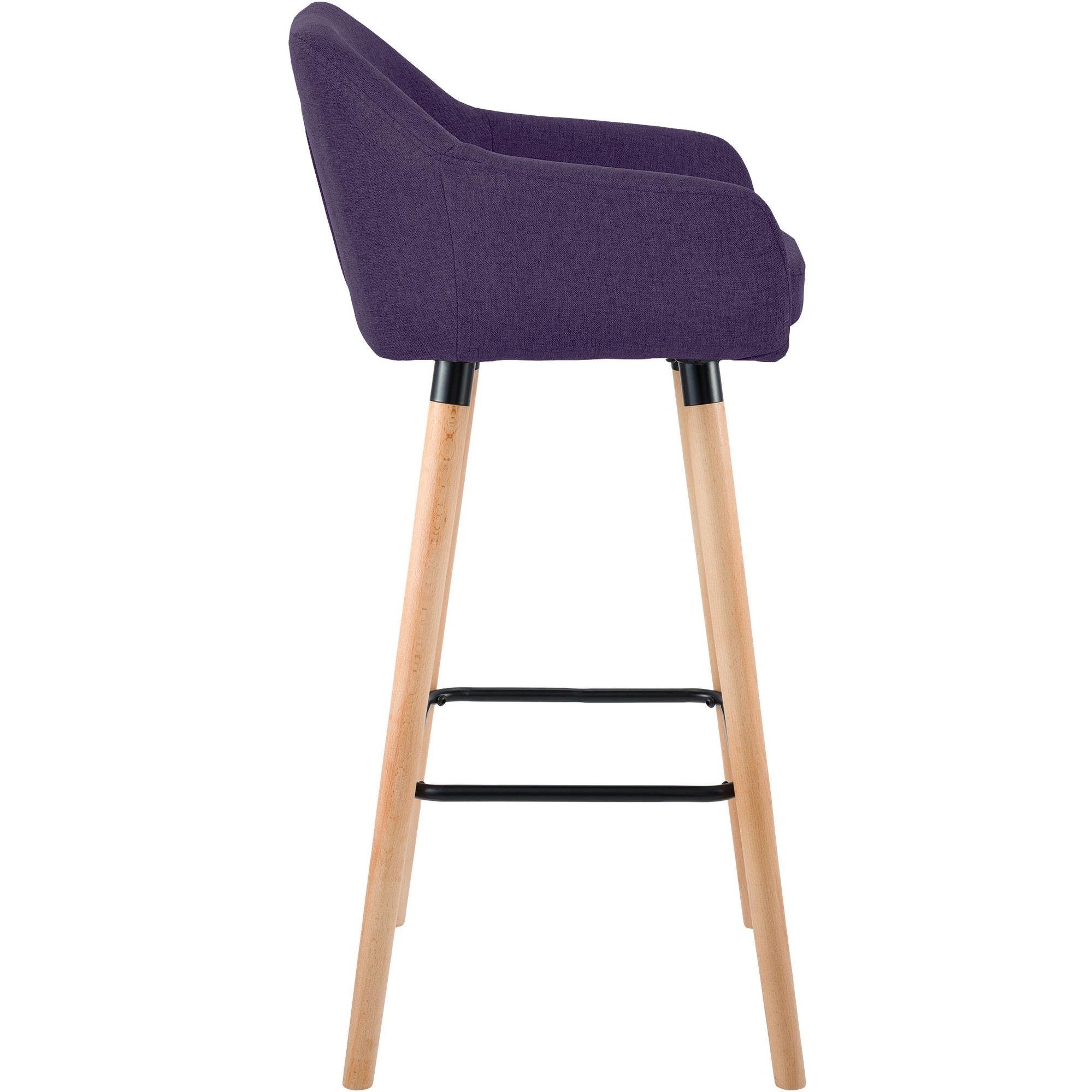 Barhocker Grant Stoff - lila - InfinityMarket