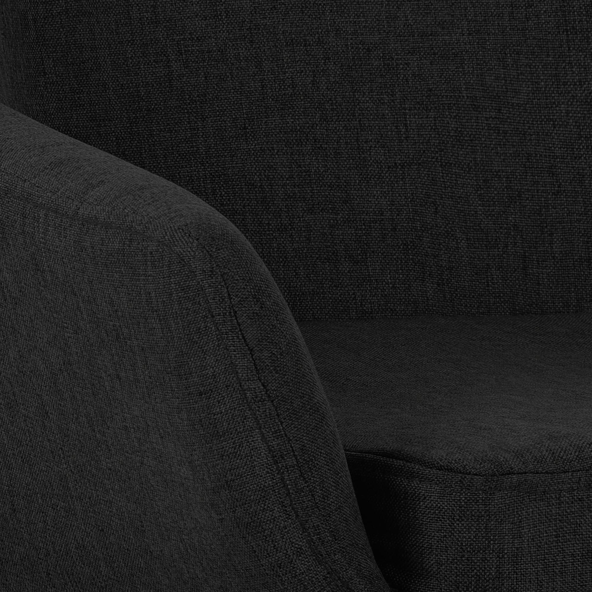 Barhocker Grant Stoff - schwarz - InfinityMarket