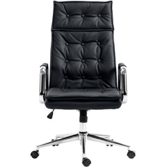 Bürostuhl Sotira Echtleder - schwarz