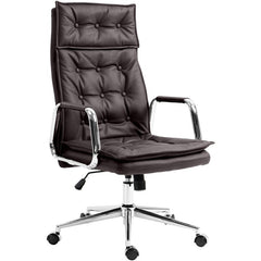Bürostuhl Sotira Echtleder - braun