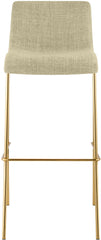 Barhocker Hoover Stoff 4-Fu� Gold - creme
