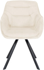 Stuhl Russel Samt - creme