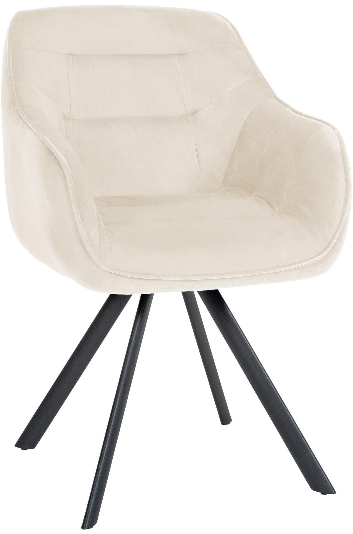 Stuhl Russel Samt - creme