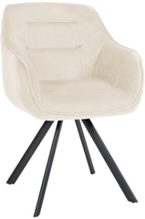 Stuhl Russel Samt - creme