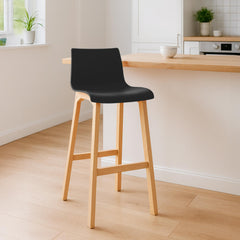 Barhocker Hoover Natura 4-Fuß Gestell - schwarz - InfinityMarket