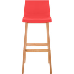 Barhocker Hoover Natura 4-Fuß Gestell - rot - InfinityMarket
