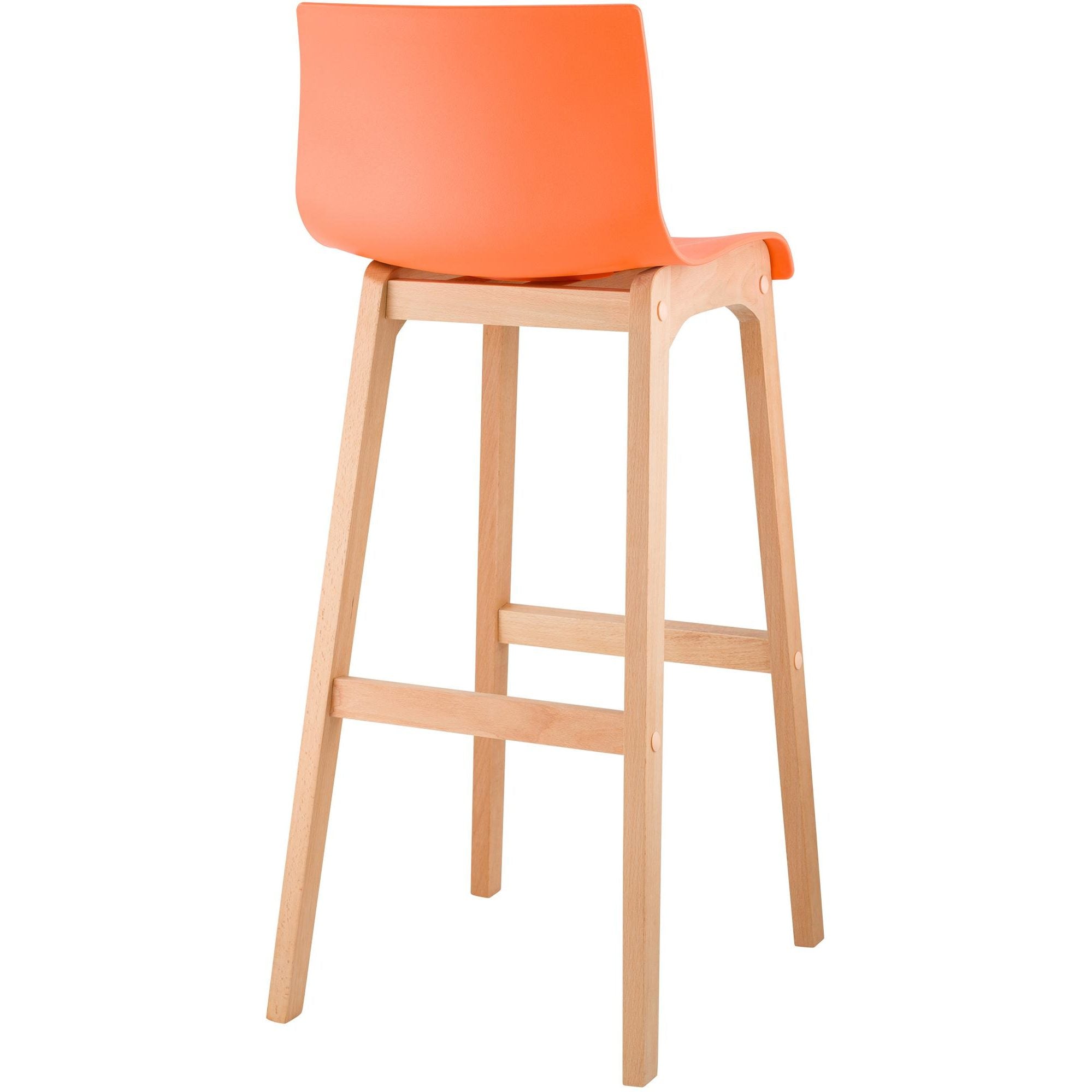 Barhocker Hoover Natura 4-Fuß Gestell - orange - InfinityMarket