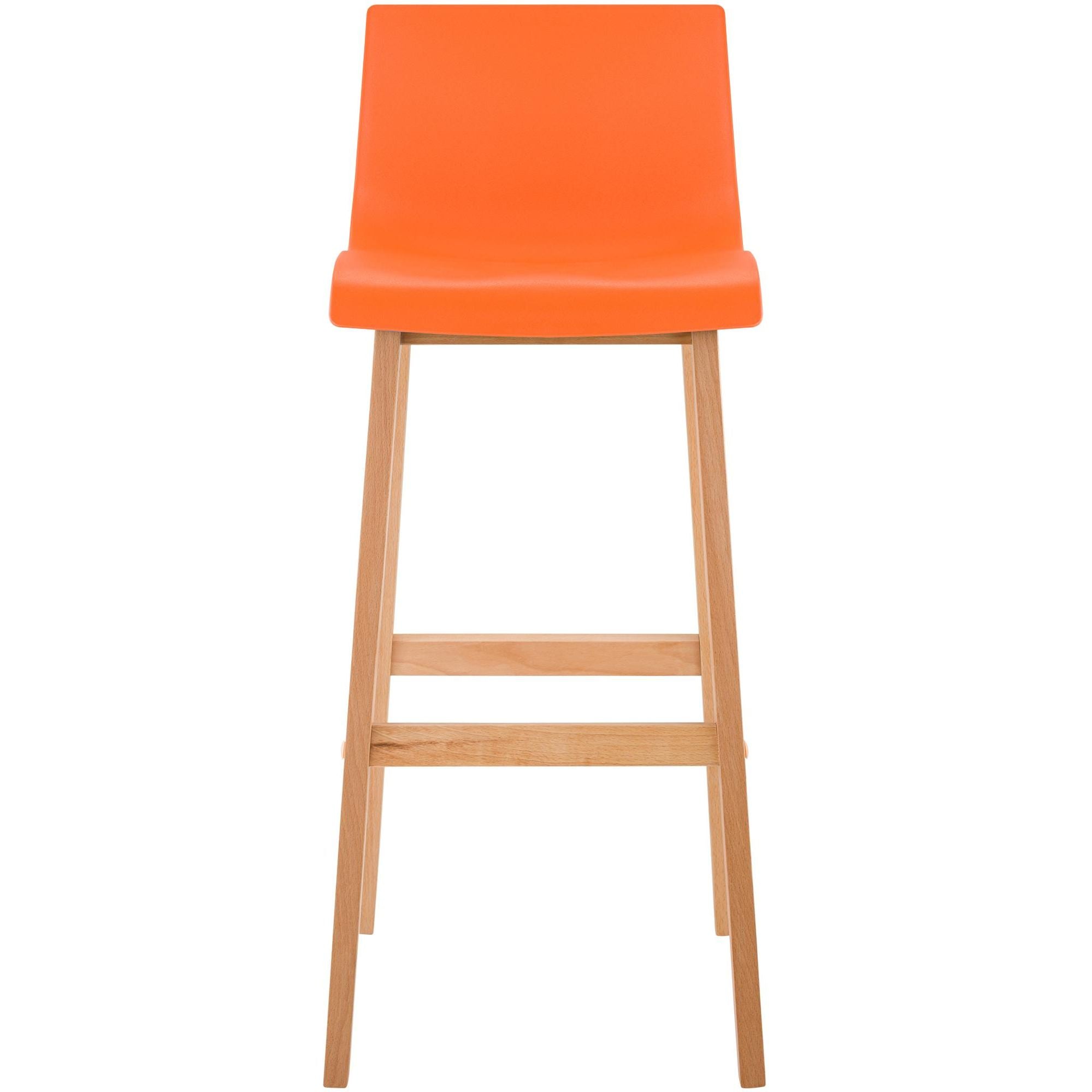 Barhocker Hoover Natura 4-Fuß Gestell - orange - InfinityMarket