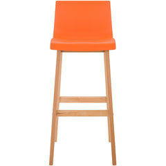 Barhocker Hoover Natura 4-Fuß Gestell - orange - InfinityMarket