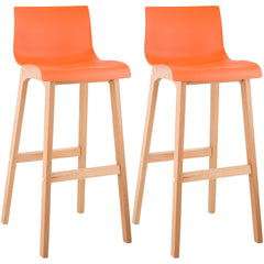 2er Set Barhocker Hoover Natura - orange