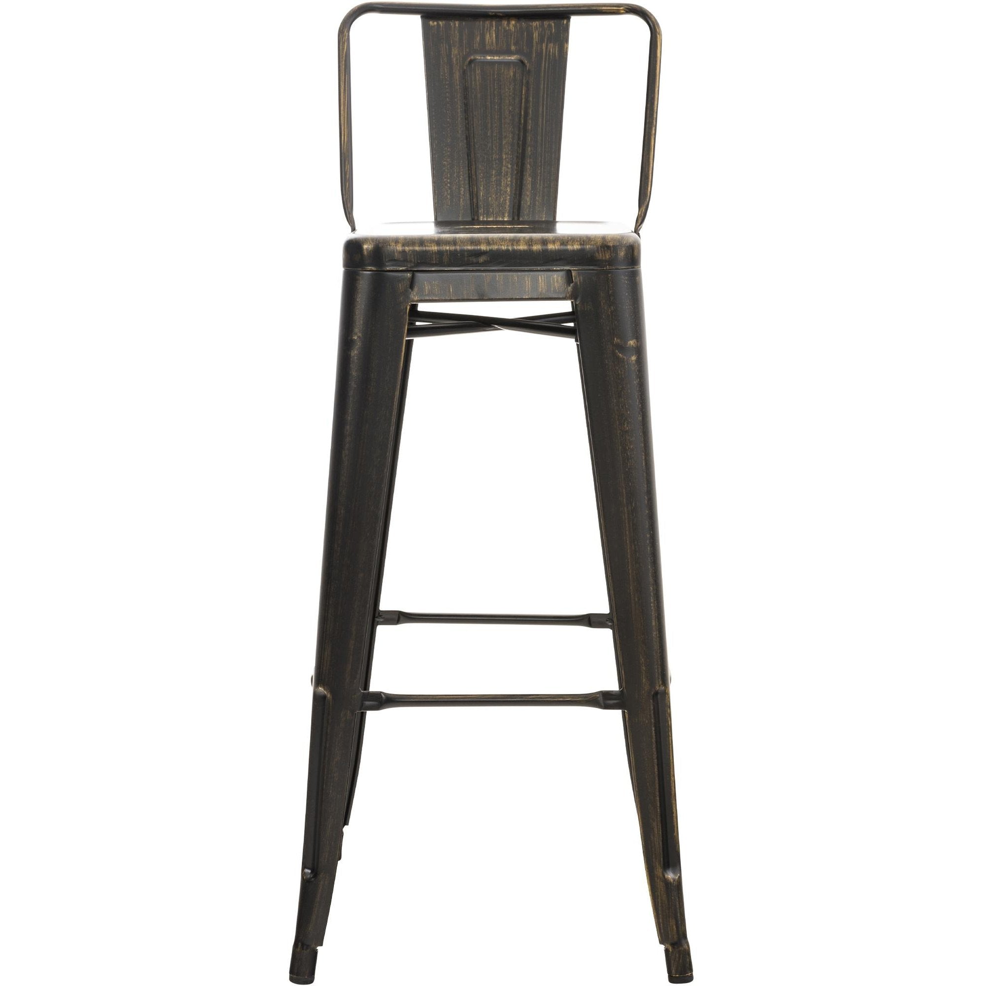 Barhocker Mason antik - schwarz-gold - InfinityMarket