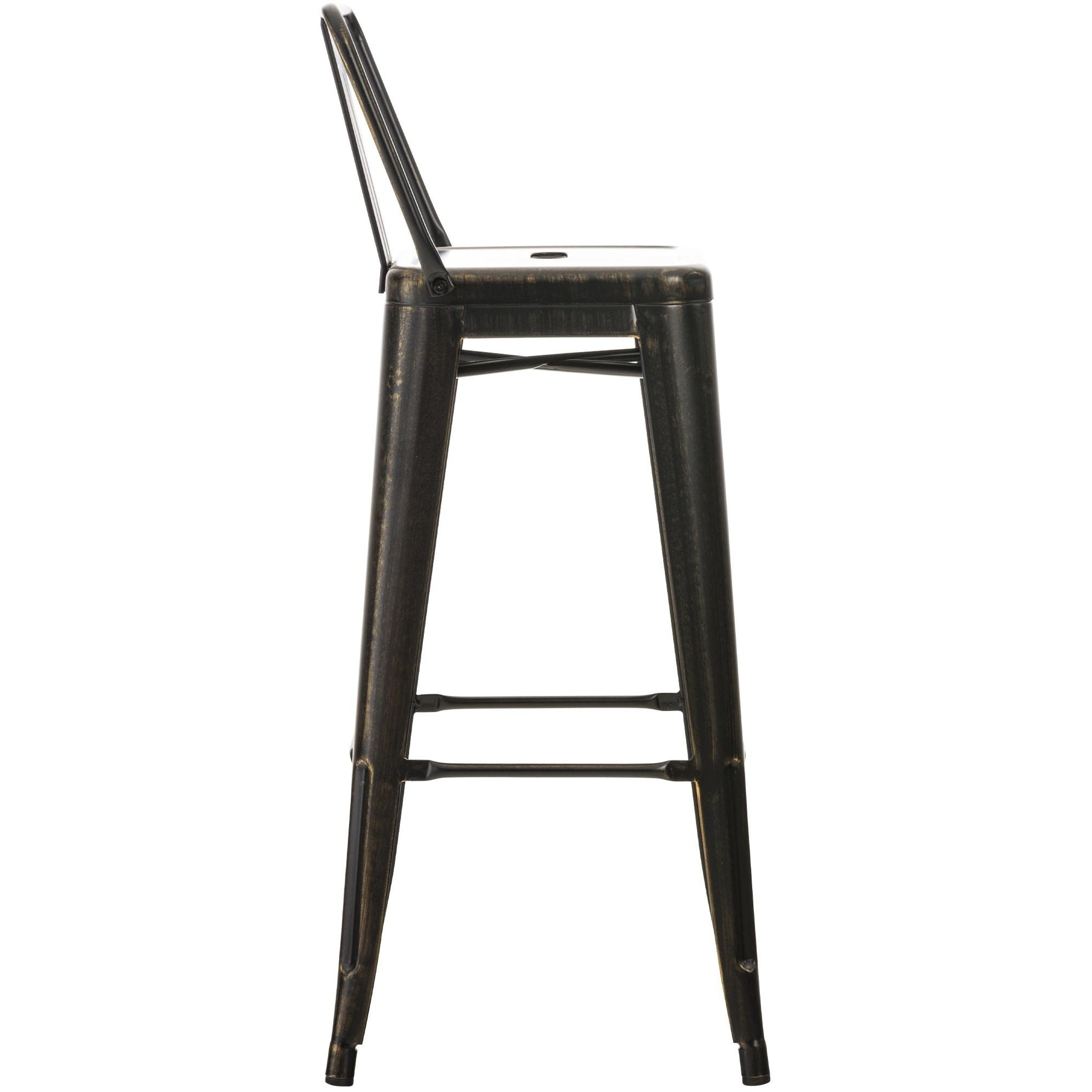 Barhocker Mason antik - schwarz-gold - InfinityMarket