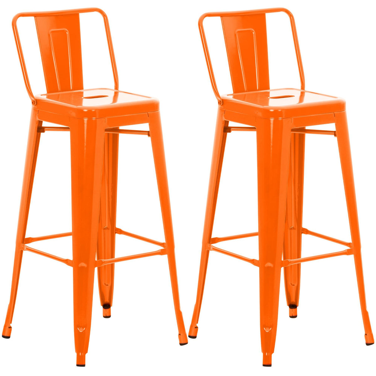 2er Set Barhocker Mason - orange