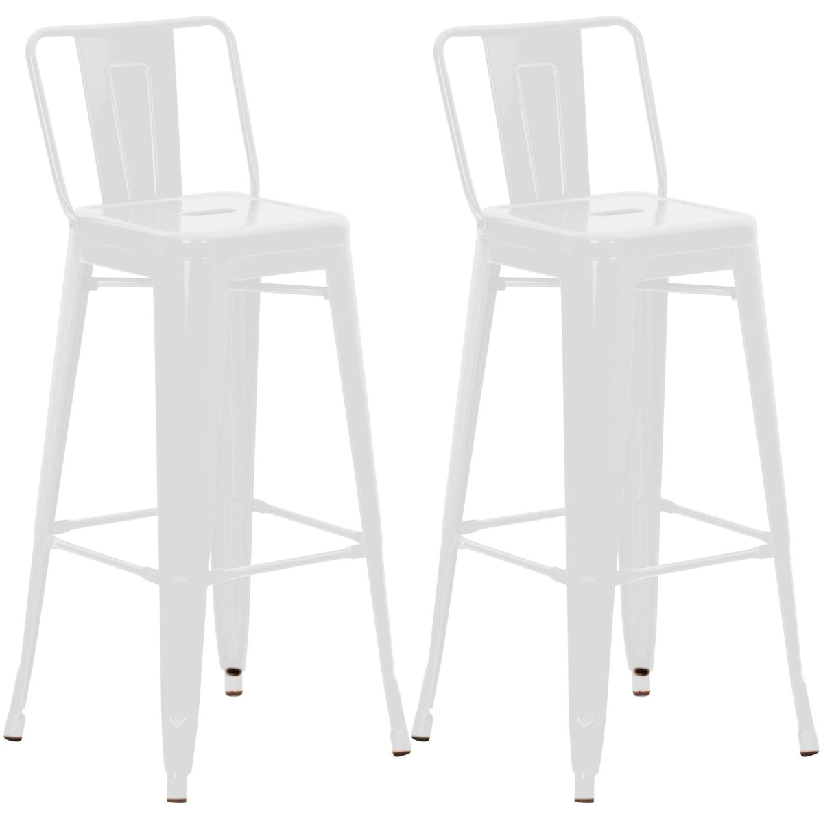 2er Set Barhocker Mason - weiß