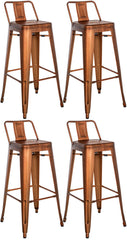 4er Set Barhocker Mason - kupfer