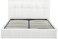 Bett Ladia Stoff 160x200 cm - creme