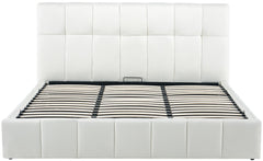 Bett Ladia Stoff 180x200 cm - creme