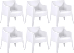 6er Set Stühle Bartal - weiß