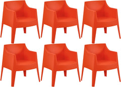 6er Set Stühle Bartal - orange