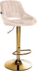 Barhocker Milet Samt gold - creme