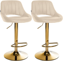 2er Set Barhocker Milet Kunstleder G - creme
