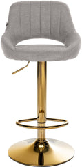 2er Set Barhocker Milet Stoff G - grau