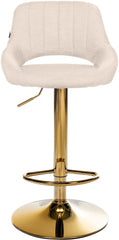 2er Set Barhocker Milet Stoff G - creme