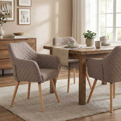 Esszimmerstuhl Gent Stoff natura - taupe