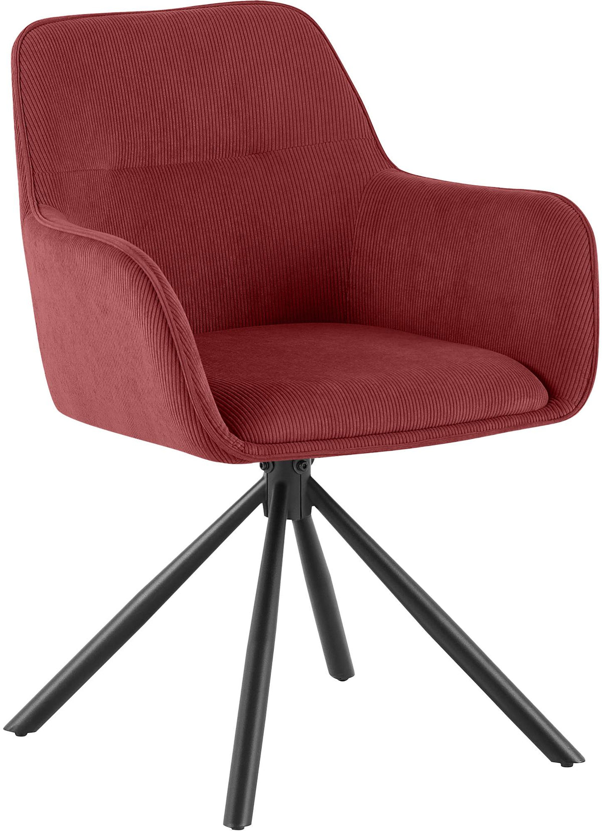 Stuhl Tipton Cord - bordeauxrot