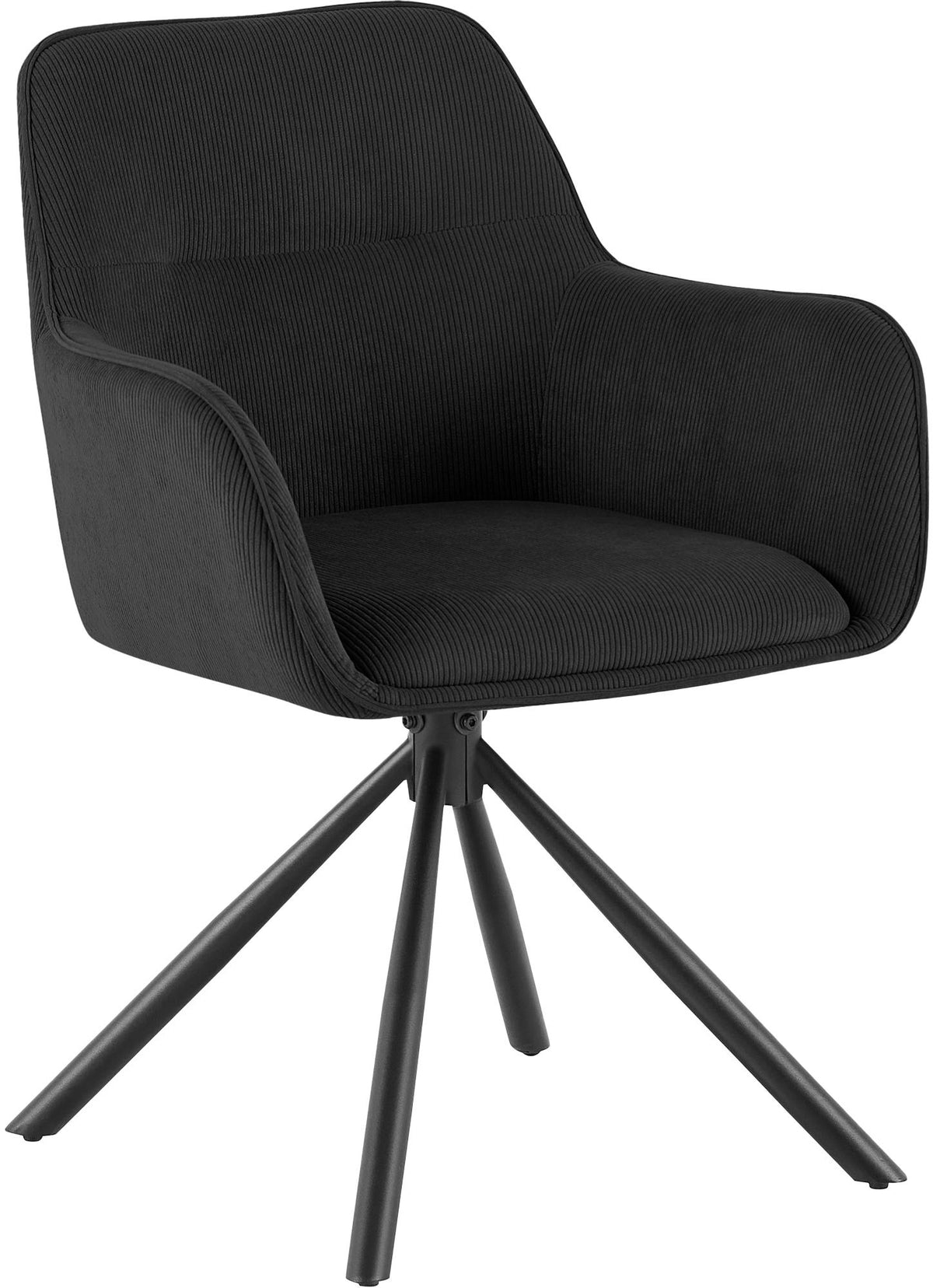 Stuhl Tipton Cord - schwarz