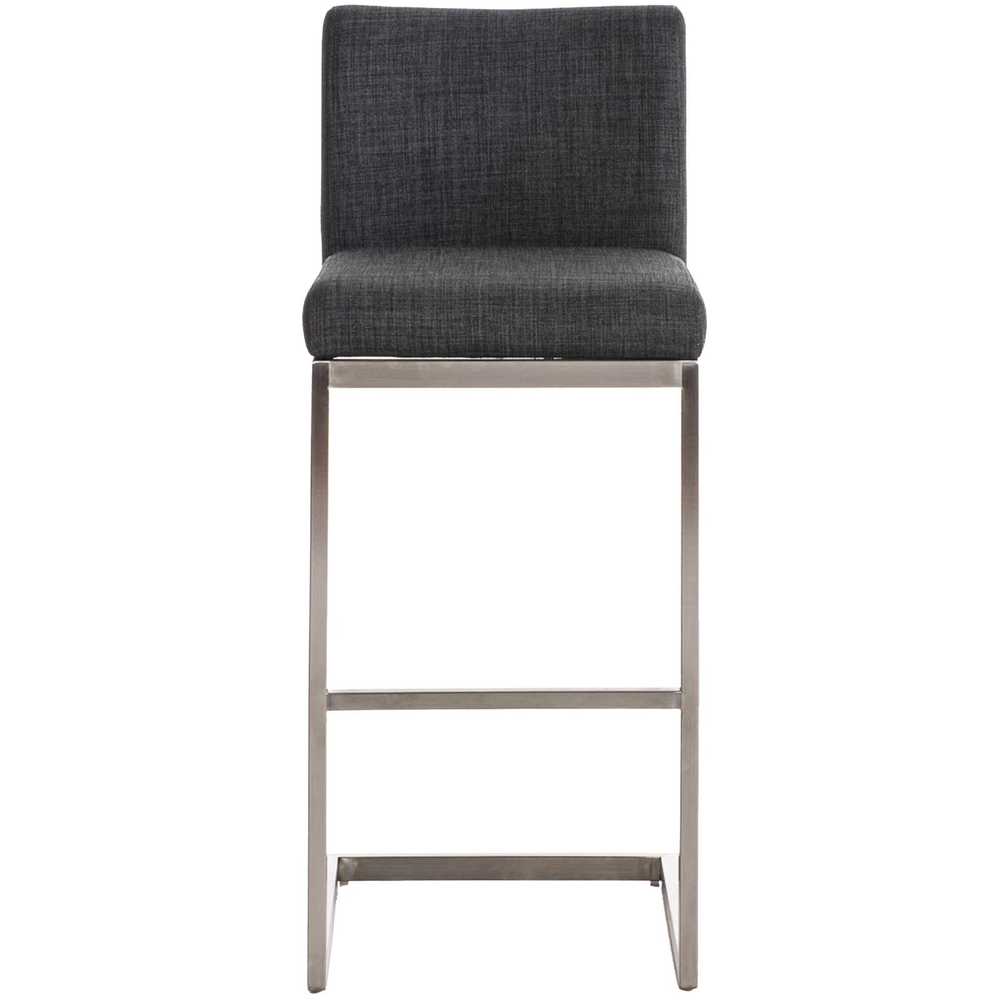 Barhocker Paros Stoff - dunkelgrau - InfinityMarket