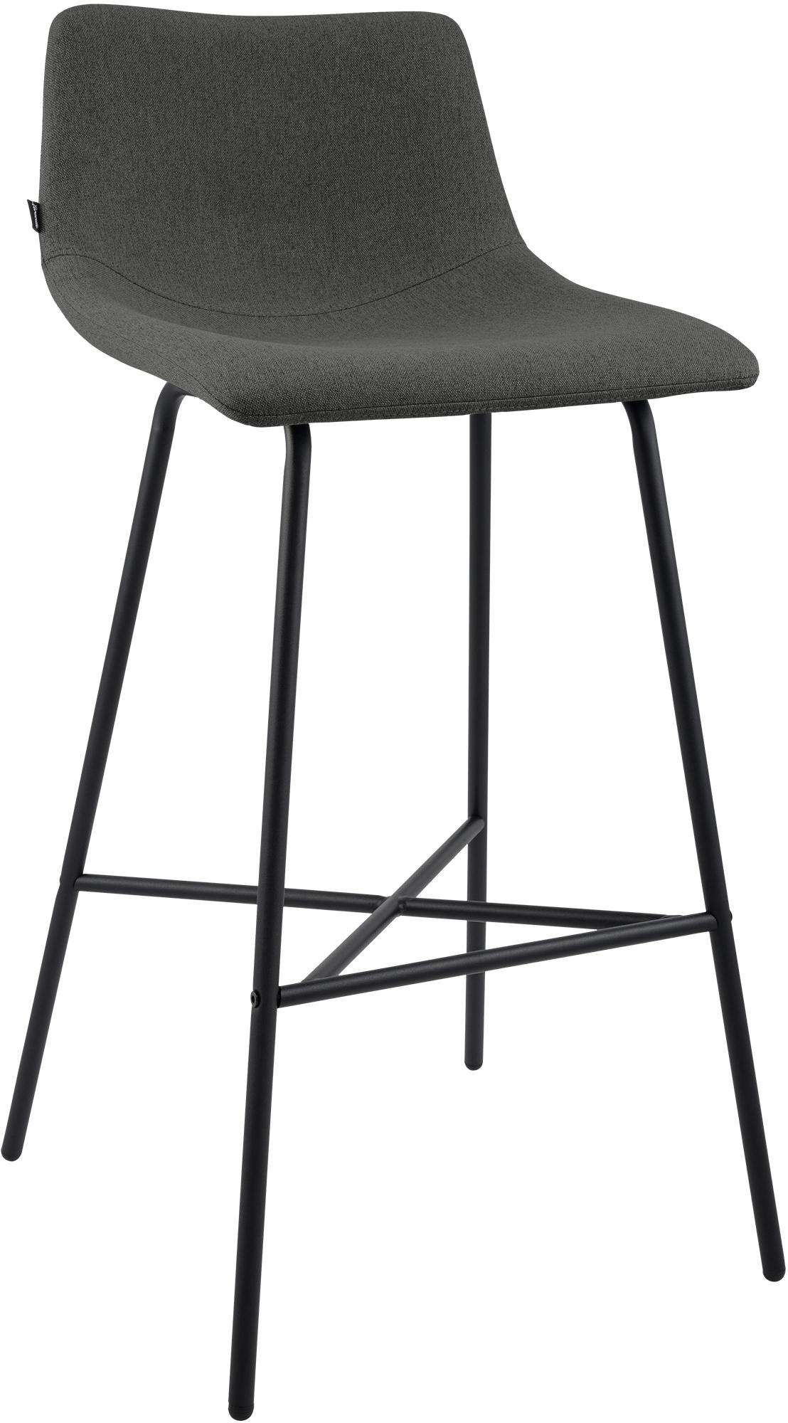 Barhocker Altona Stoff - dunkelgrau