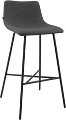 Barhocker Altona Stoff - dunkelgrau