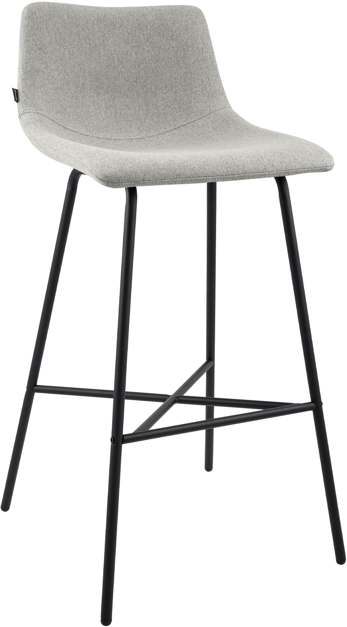 Barhocker Altona Stoff - grau