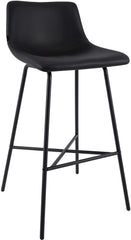 Barhocker Altona Kunstleder - schwarz