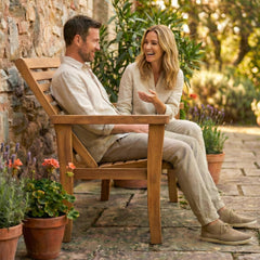 Reclining Teakbank Nicosia 180 cm - teak