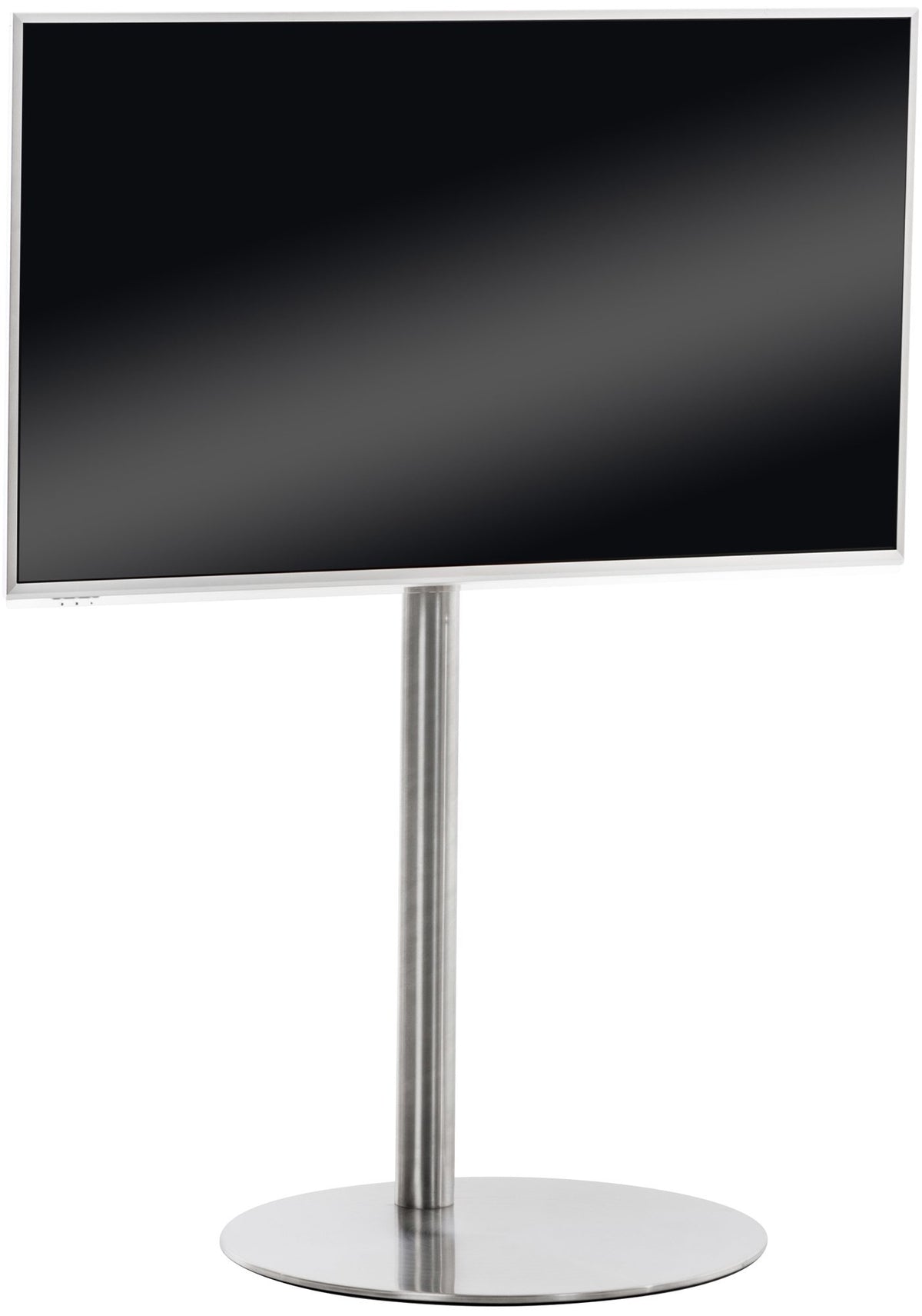 TV Ständer rund - edelstahl