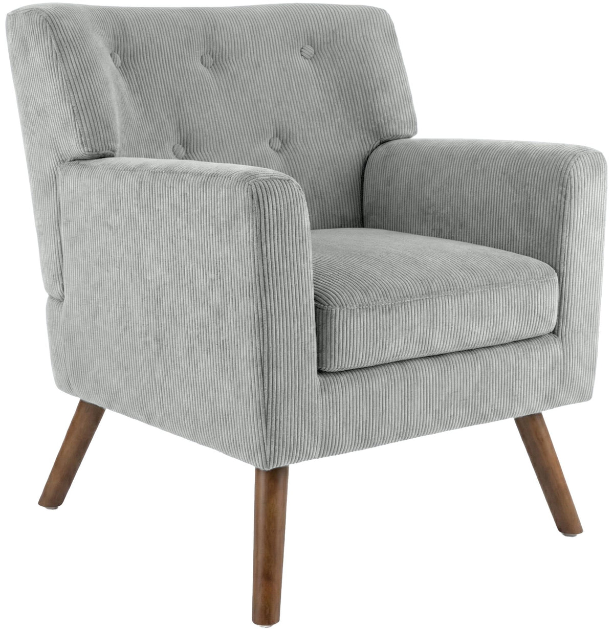 Sessel Kioni Cord - grau