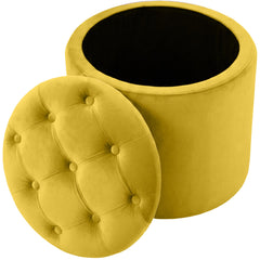 Sitzhocker Pantin Samt - gelb
