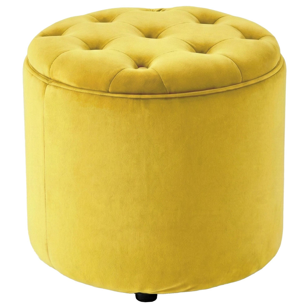 Sitzhocker Pantin Samt - gelb