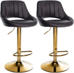 2er Set Barhocker Milet Kunstleder G - braun