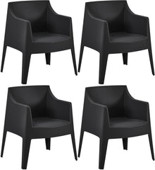4er Set Stühle Bartal - schwarz